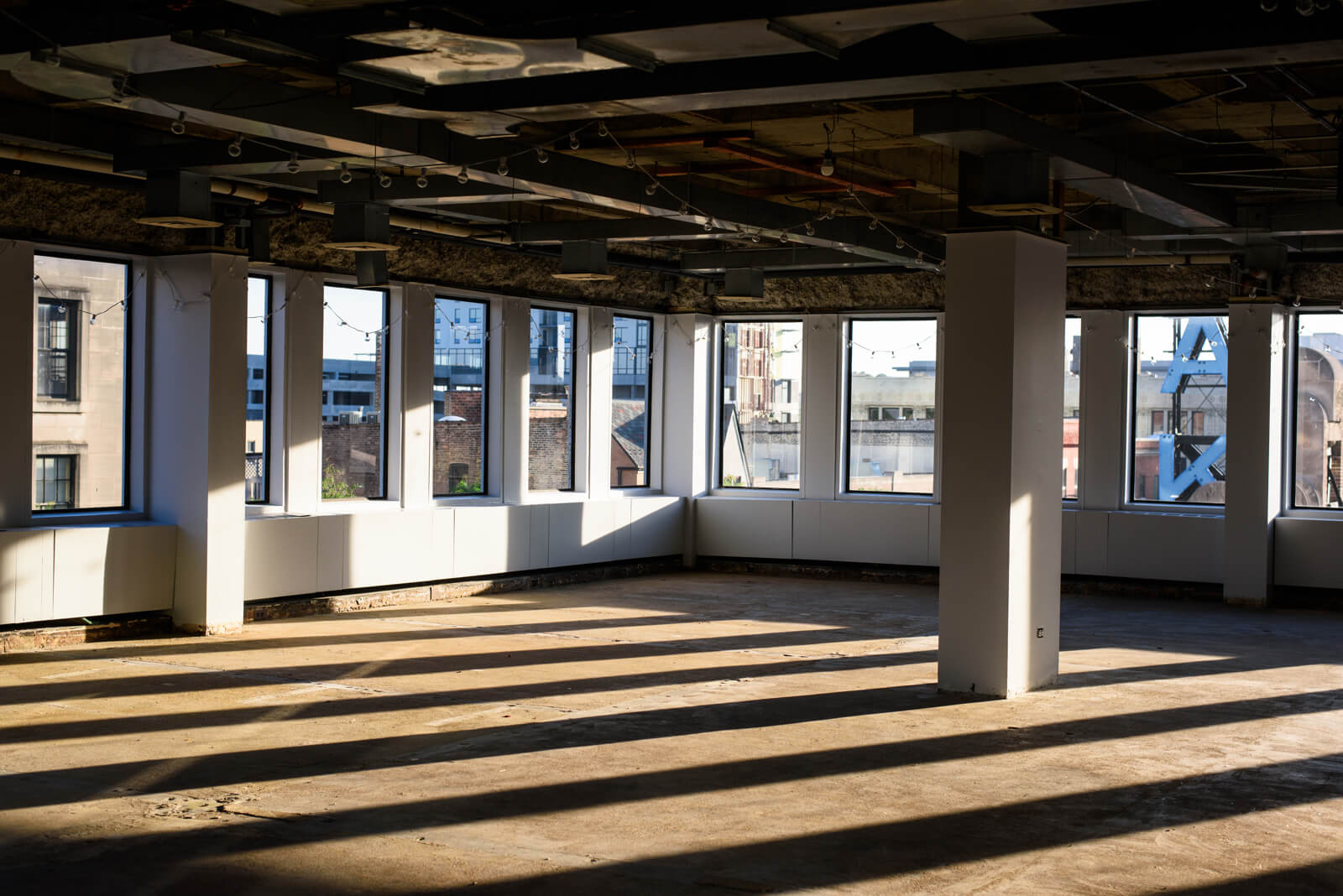 Raw office or medical space available for customization at 1010 Lake Street, Downtown Oak Park, IL