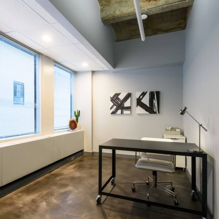 Available finished spec suite office space in Downtown Oak Park :: 1010 Lake Street, Oak Park, IL