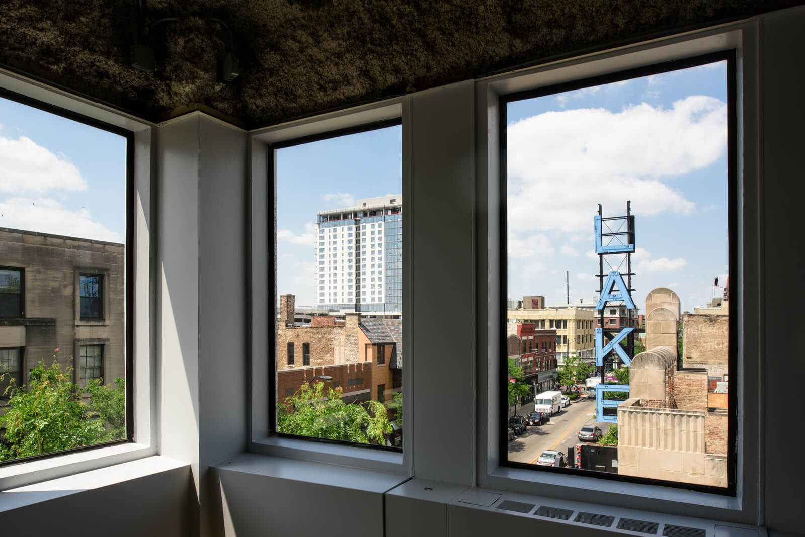 View of Lake Street in Downtown Oak Park from 1010 Lake Street, Oak Park, IL