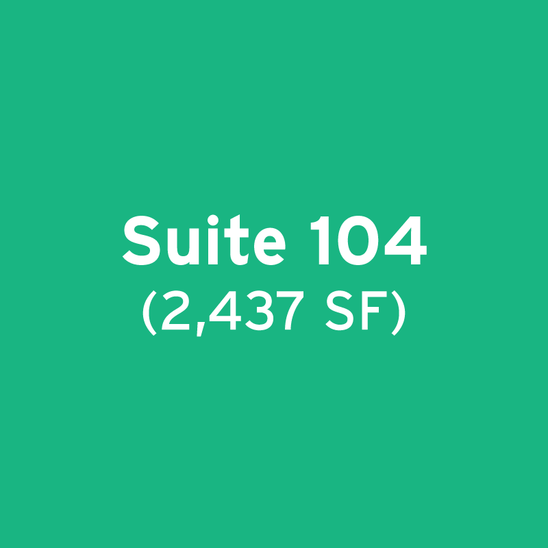 Suite 104 (2,437 SF)